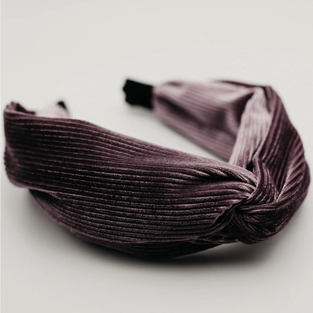 Tenley Velvet Twist Headband - Orchid